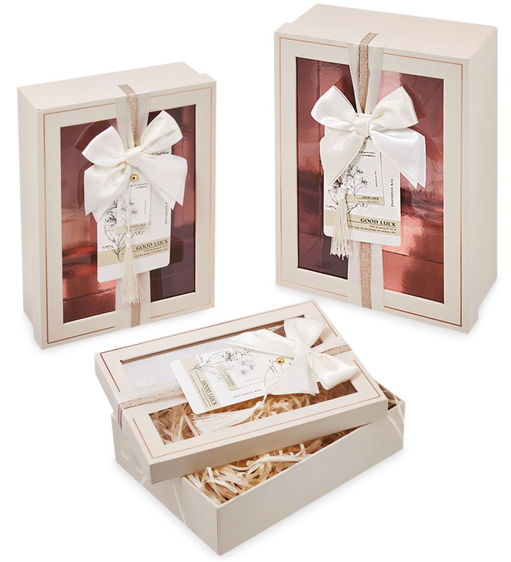 WF-177-A Набор коробок из 3 шт, кремовый