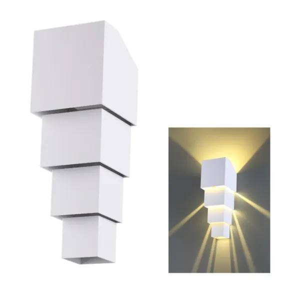 358005 STREET NT19 389 белый Ландшафтный светильник IP54 LED 3000К 2*5W 85-265V KAIMAS