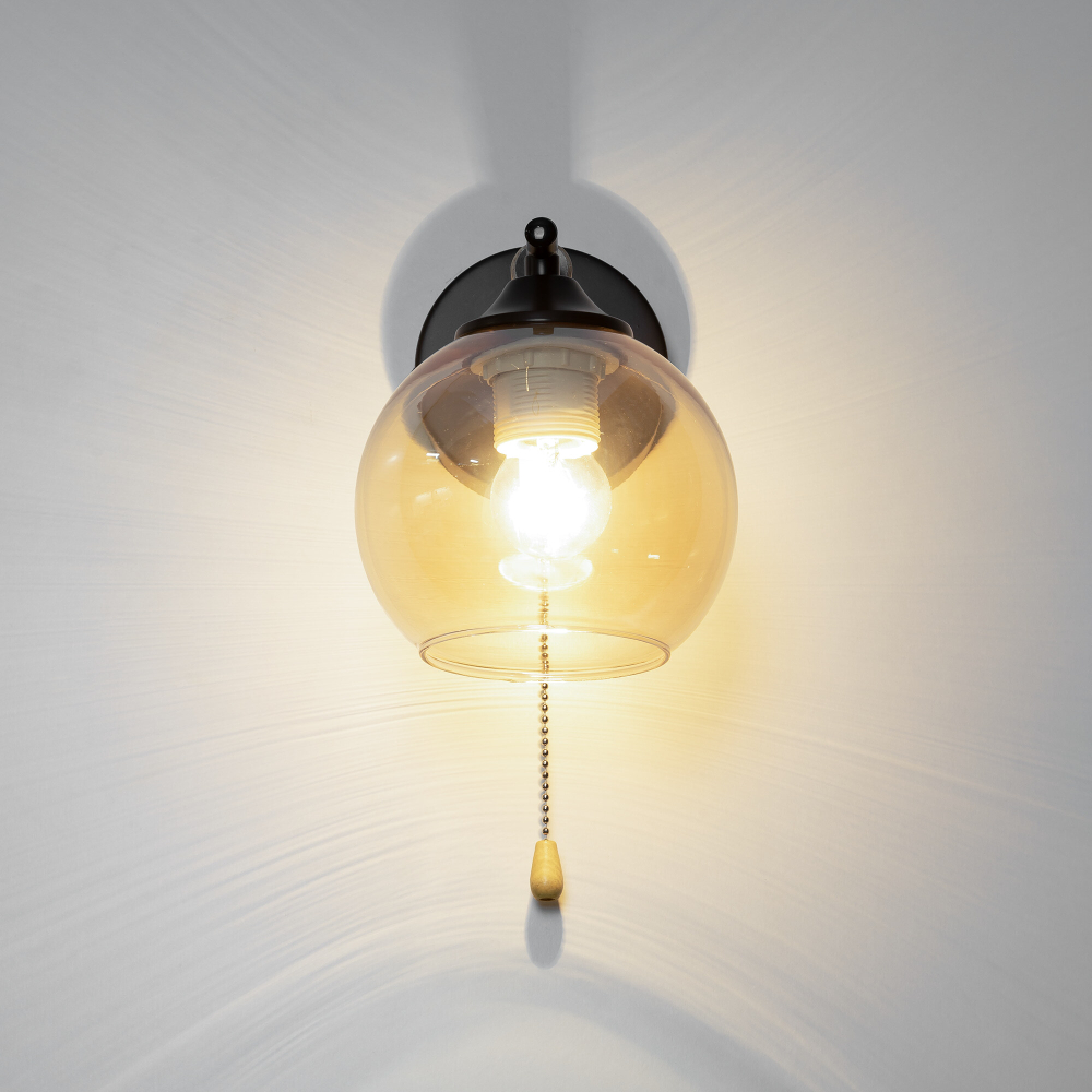 Citilux TIKA CL133411 Бра с выключателем Чёрное