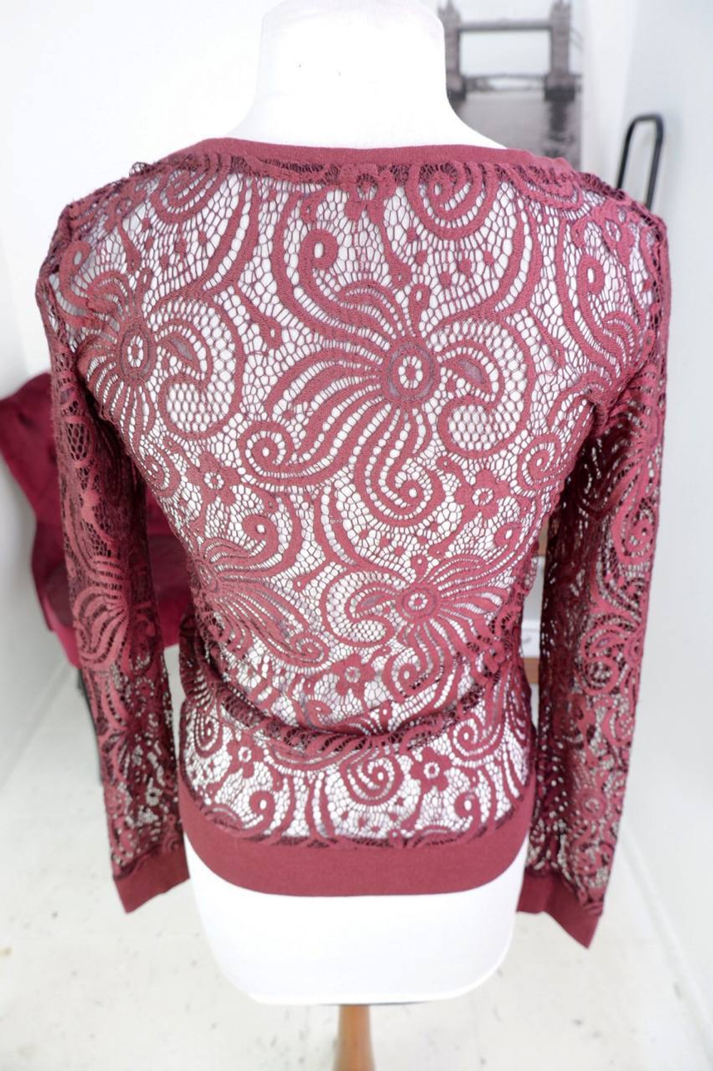 Блузка ажурная, визуально на 44 размер