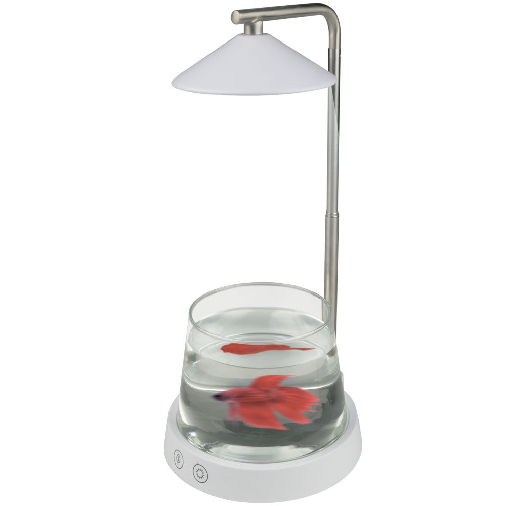 ULT-P36-3W-4000K+SPSB IP40 WHITE Светильник для растений светодиодный. с подставкой и декоративной емкостью. Белый свет4000K + cпектр для рассады и цветения. TM Uniel