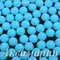 Матовые полубусины, Аквамарин матовый