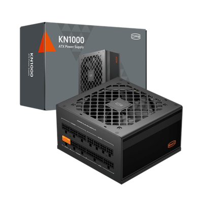 Блок питания PCCooler 1000W, KN1000, Full Modular, 80+ GOLD, ≥90%, Fan 120mm, Черный, P3-KN1000-G1F