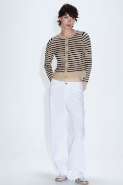 ZARA КАРДИГАН В ПОЛОСКУ, ПОЛОСКИ