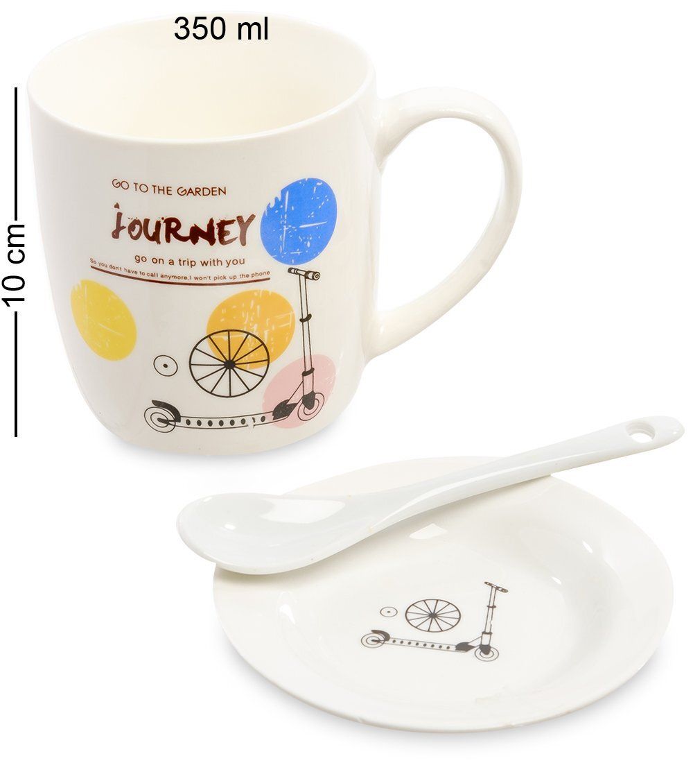 GAEM Art MUG-203/3 Кружка с ложкой «Мое путешествие»