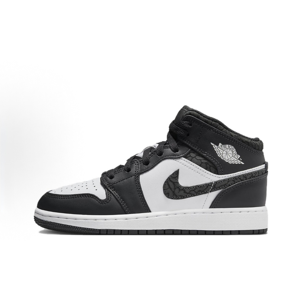 Air Jordan 1 Mid GS Panda Elephant
