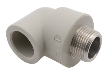 Угол комбинированный FV Plast 25х1/2" НР с наружной резьбой полипропиленовый (216026)