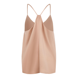 Топ шелковый на подкладке Mollen пудровый