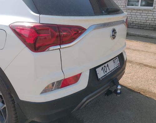 Фаркоп под квадрат для KGM Korando 2023-, Ssang Yong Korando 4 2019-2023, Бизон.FA 0670-E