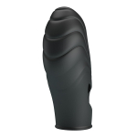 Рельефная вибронасадка 7,8см на палец Pretty Love Lich Finger Vibrator Black BI-014752