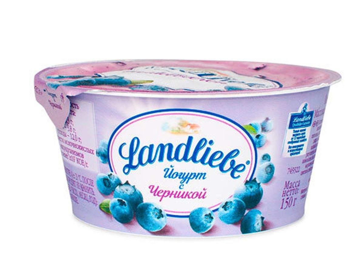 Йогурт черника "Landliebe", 150г