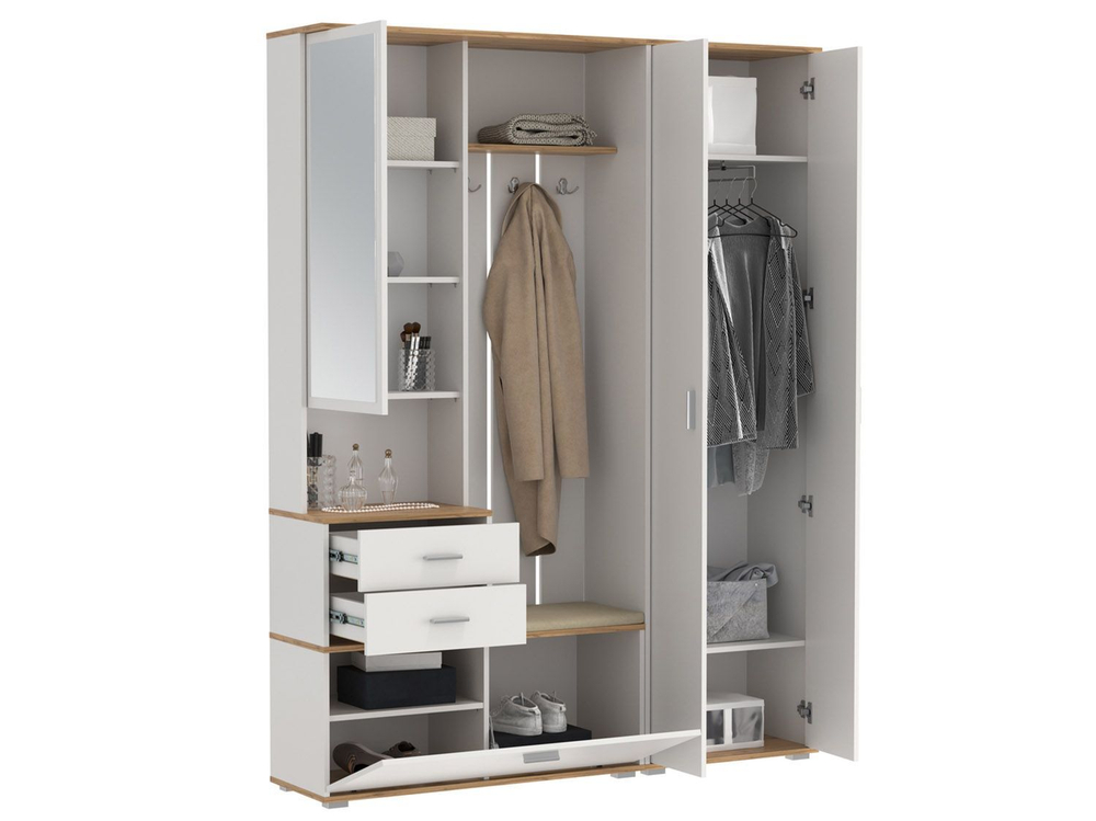 Прихожая модульная Антре 1 Белый