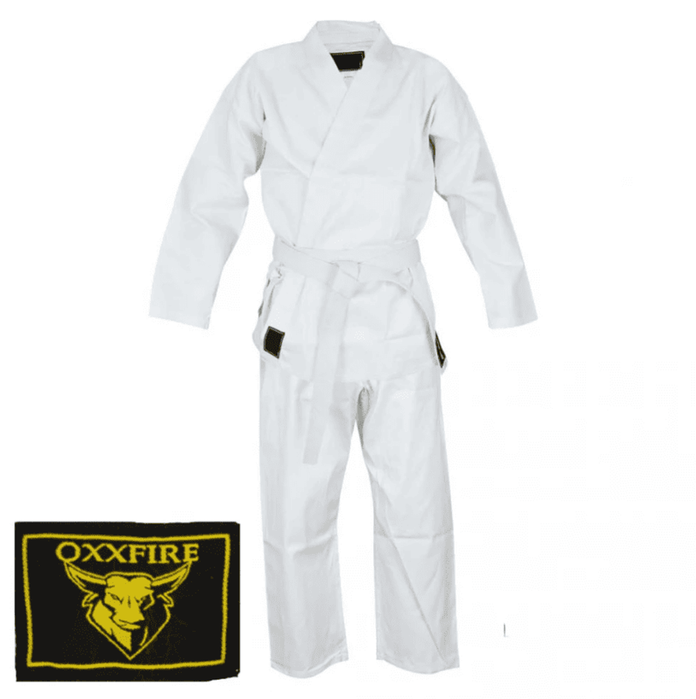 Кимоно для карате OXXFIRE, 300гр/м2, белое