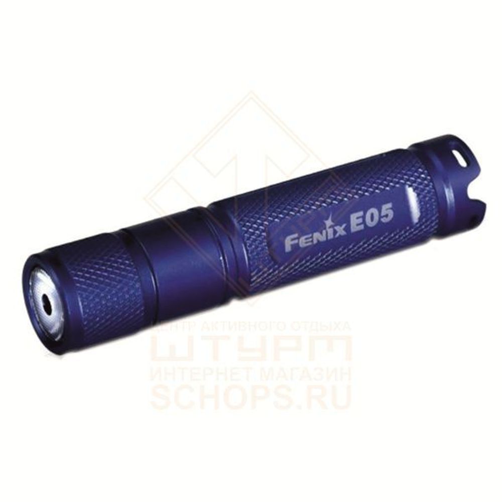 Фонарь брелок Fenix E05 R2, Blue