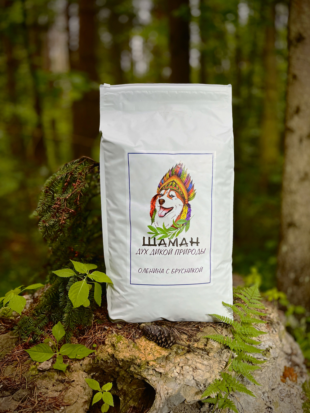 Сухой корм SHAMAN "Дух дикой природы" Оленина с брусникой 10 кг; мелкая гранула; для взрослых собак; Класс Холистик