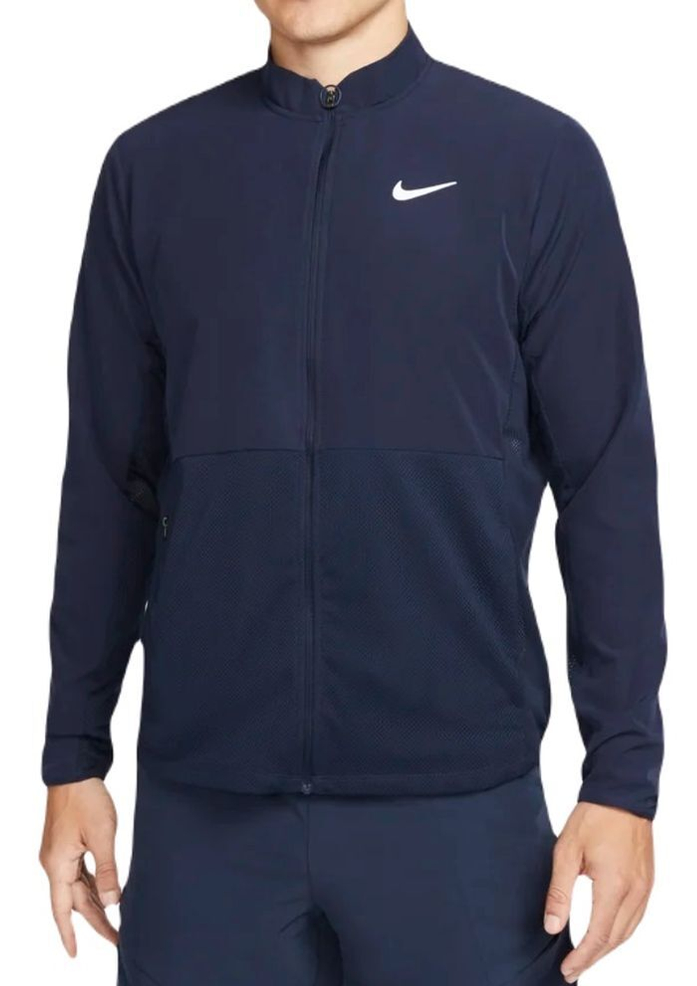 Куртка теннисная Nike Court Advantage Packable Jacket - obsidian/white