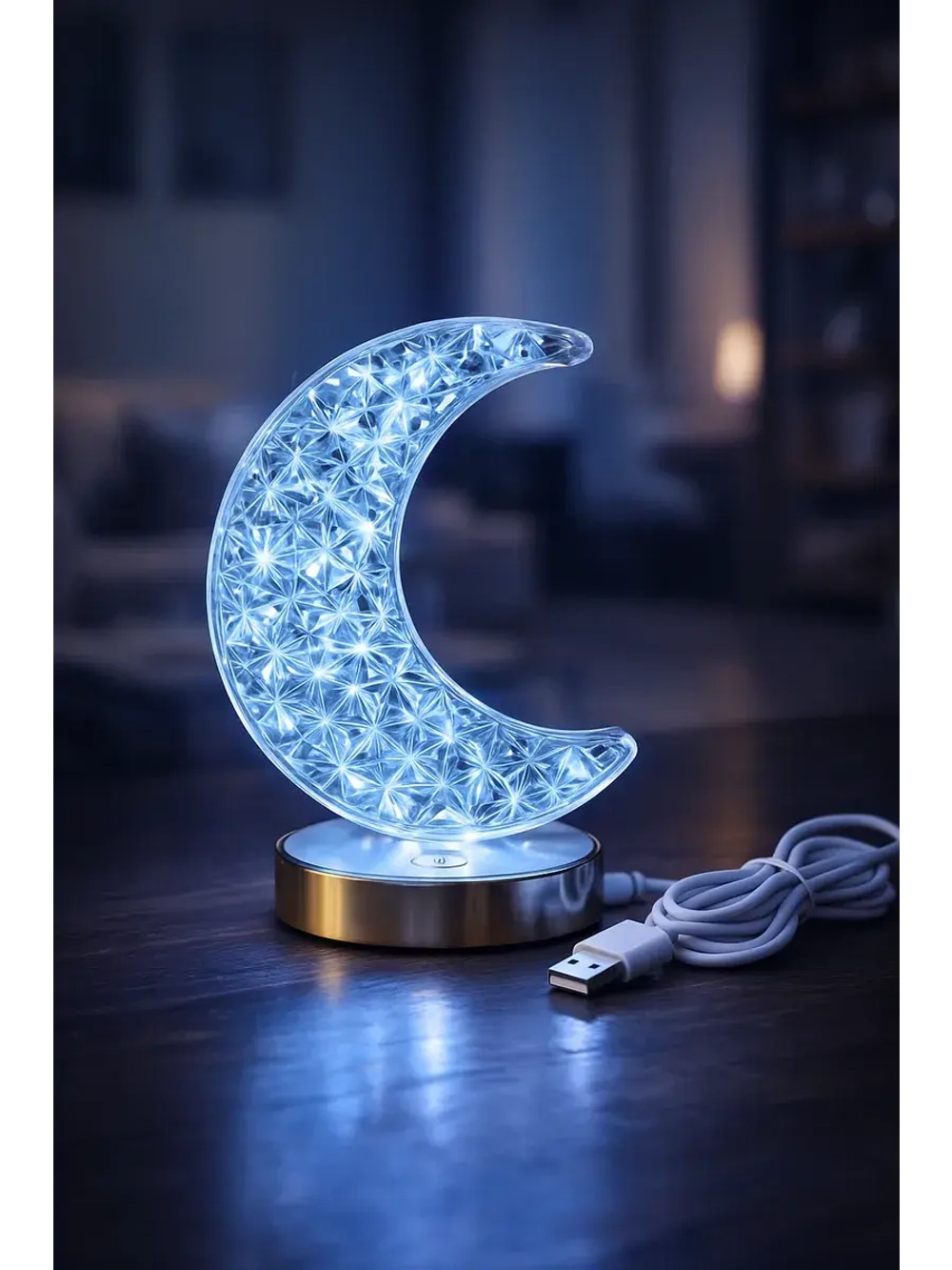 Ночник светильник настольный для спальни с USB-зарядкой