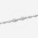 Цепь "Сердечки", 5,3*10мм, сталь