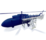 Платформа боковая для обслуживания вертолета MEGAL (Левое исполнение)