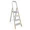 Стремянка алюминиевая Алюмет односекционная 4 ступени (AS704)