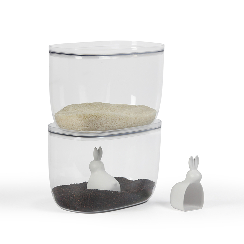 Контейнер с мерной ложкой 7л Qualy Bella Bunny