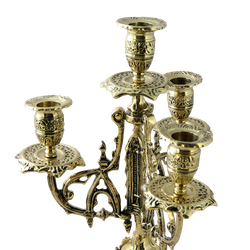 Bello De Bronze Канделябр Кафедрал 4 рожковый, золото