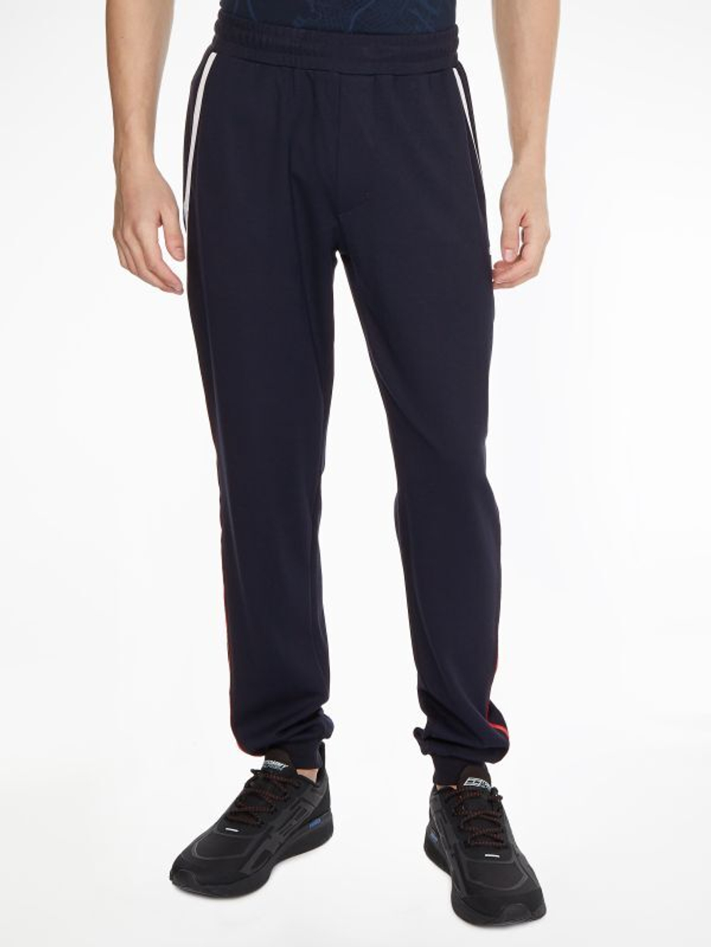 Мужские теннисные штаны Tommy Hilfiger Trim Pant - desert sky