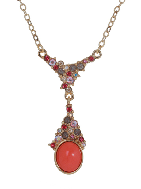 "Зингрунт" колье в золотом покрытии из коллекции "Aura-X" от Jenavi с замком карабин