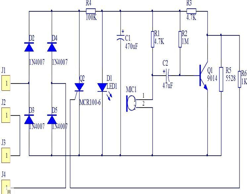 Звуковое управление лампой-DIY