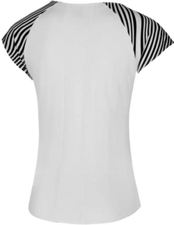 Женская теннисная футболка Mizuno Printed Tee - white