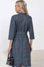 Платье Милана (синий/серый) Р11-1248/2 Nikol
