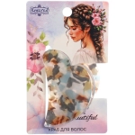 Заколка - краб для волос «AKS-EMPIRE», сердце, цвет микс 6 цветов, 4,5*3см