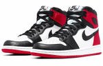 Кроссовки Jordan Air Jordan 1 Retro High Satin Black Toe (Женская размерная сетка)