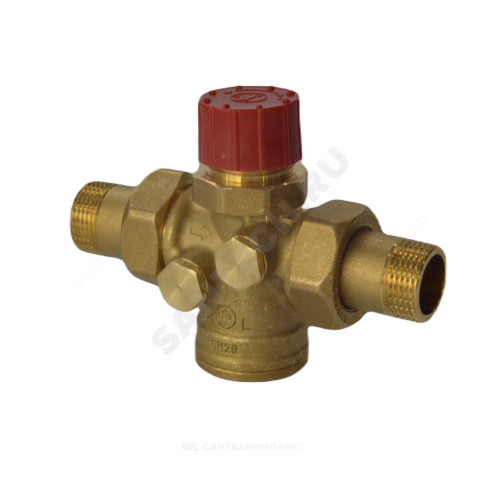 Клапан балансировочный автомат латунь R206A-1 Ду 15 G1/2" A Ру25 НР 0.05 - 0.8 м3/ч без ниппелей Giacomini R206AY103