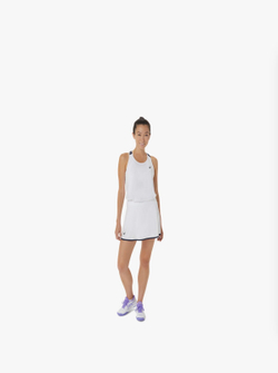 ASICS, COURT SKORT, BRILLIANT WHITE, WOMEN, M