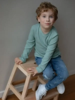 Лонгслив детский кофта в рубчик хлопок