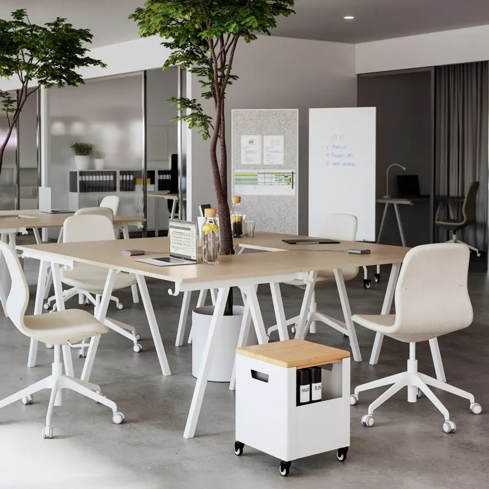 Письменный стол  - IKEA TROTTEN  /ТРОТТЕН ИКЕА, 160х75 см, бежевый