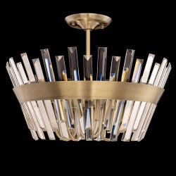 Citilux Вестерос CL307163 Люстра хрустальная потолочная Бронза