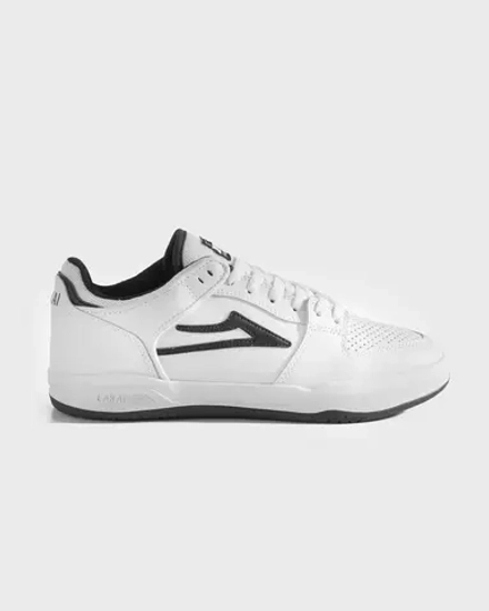 Кеды Lakai Telford Low: White/Black Leather (Q1-26)