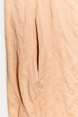 ZARA ПЛАТЬЕ МИДИ С ЭФФЕКТОМ ЖАТКИ — ZW COLLECTION, СВЕТЛО-ЛОСОСЕВЫЙ
