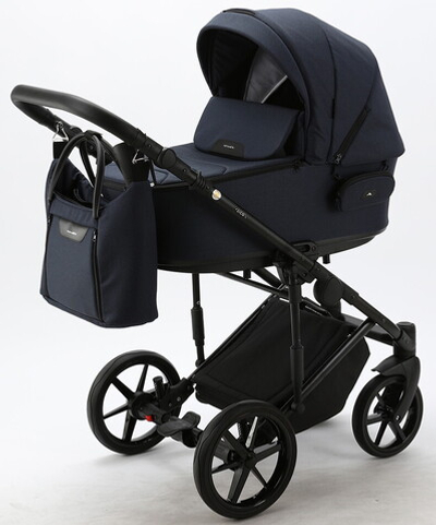 Детская коляска Adamex Zico 2 в 1 Z-TK12 ТЕМНО-СИНИЙ