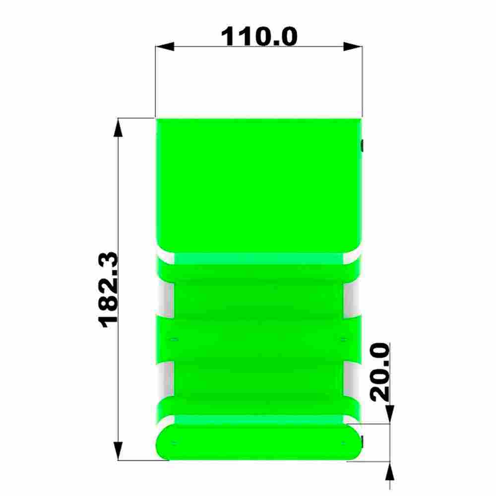 Надувная лестница для бассейна из ПВХ с бассейном, зелёный, 1.82*1.1*0.87 м