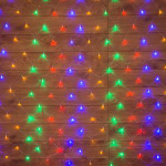 Гирлянда "Сеть" 1х1,5м, прозрачный ПВХ, 96 LED Мультиколор