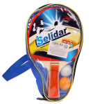 Набор настольного тенниса 2 ракетки+2 мяч материал PiPi, в сумке, 25х15см, толщина ракетки 0,7 см