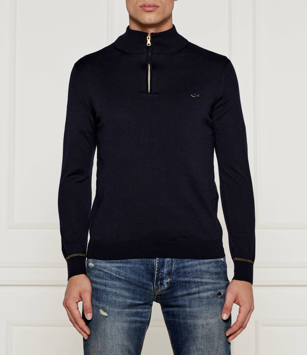 Шерстяной свитер Paul&Shark - темно-синий(14311141)