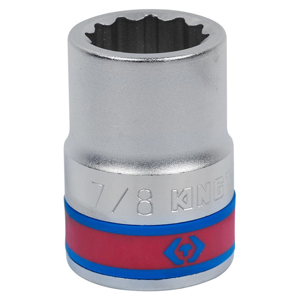 KING TONY (633028S) Головка торцевая стандартная двенадцатигранная 3/4", дюймовая 7/8"
