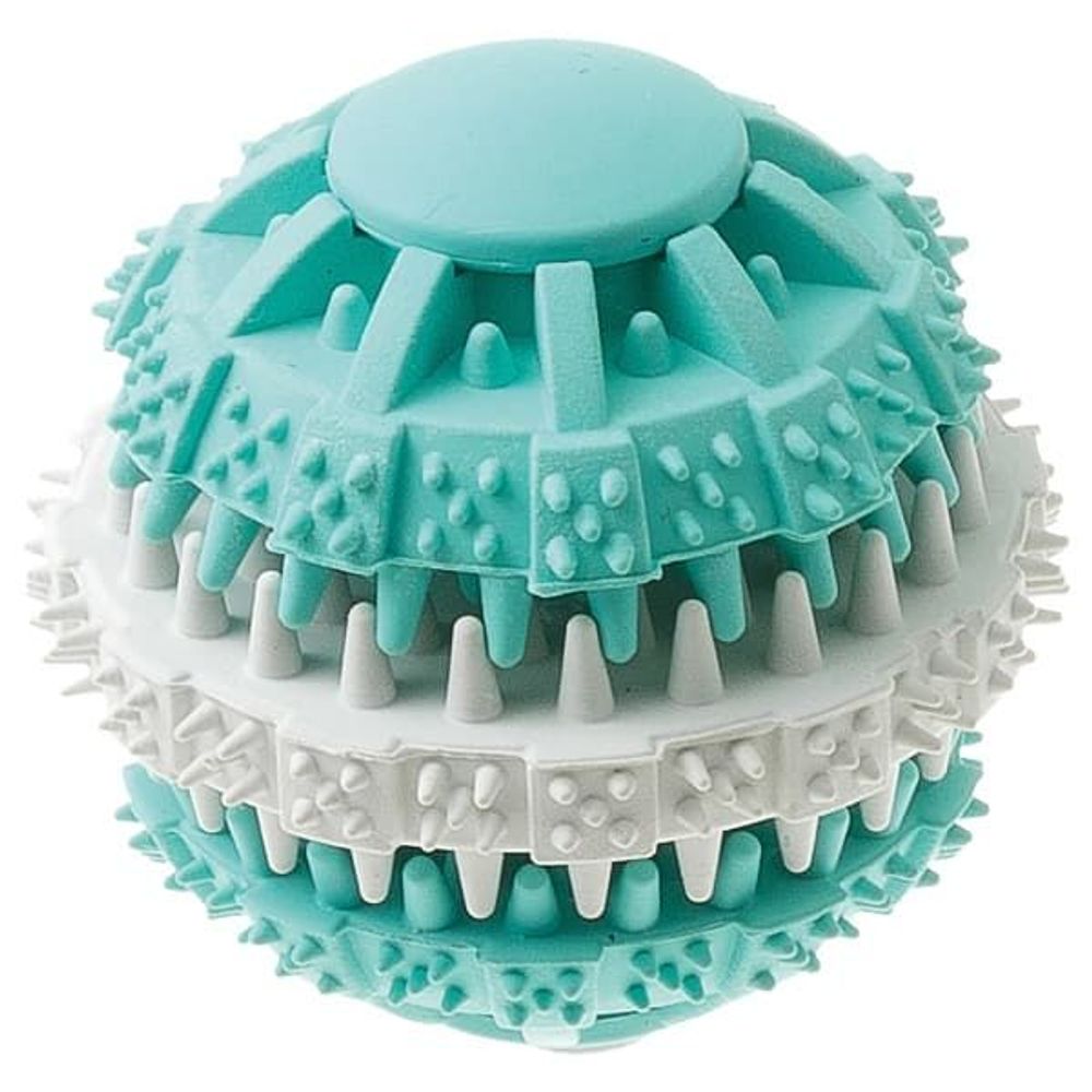 Игрушка Мультипет резиновая с запахом мяты для чистки зубов "Мяч" малая 6 см 13103 Игрушка Мультипет резиновая с запахом мяты для чистки зубов "Мяч" малая 6 см 13103