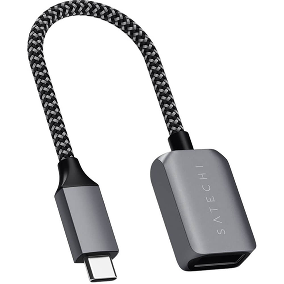 Переходник Satechi USB Type-C - USB 3.0 0.1 м (ST-UCATCM) серый космос