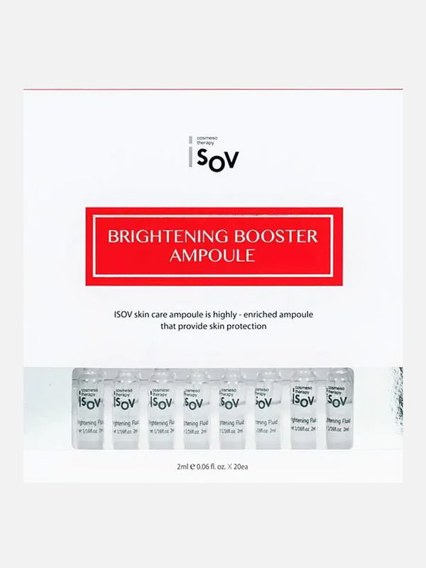 Сыворотка сияние с Flash-эффектом Brightening Booster Ampoule, ISOV Sorex, Набор (20 шт по 2 мл)