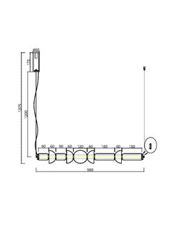 Светильник подвесной светодиодный Maytoni   MOD210PL-L39BS3K